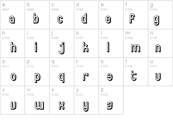 SF Eccentric Opus Shaded details - Free Fonts at FontZone.net