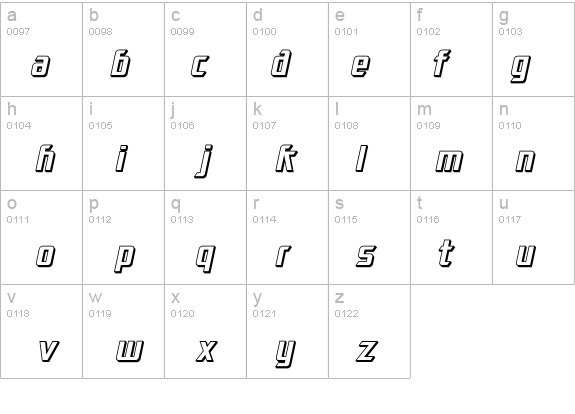 SF Electrotome Shaded Oblique details - Free Fonts at FontZone.net