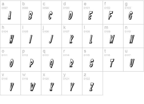 SF Ferretopia Shaded Oblique details - Free Fonts at FontZone.net