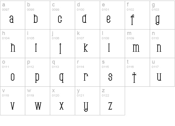 SF Gothican Bold details - Free Fonts at FontZone.net