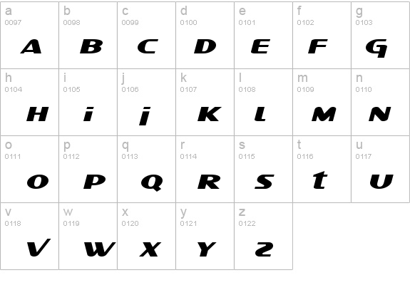 SF Intellivised Extended Italic details - Free Fonts at FontZone.net