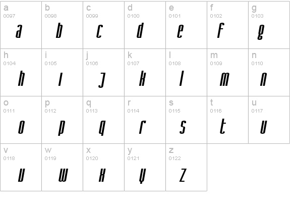 SF Iron Gothic Oblique details - Free Fonts at FontZone.net