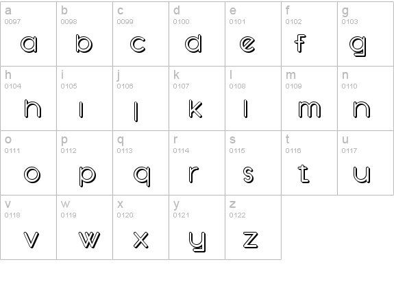 SF Orson Casual Shaded details - Free Fonts at FontZone.net