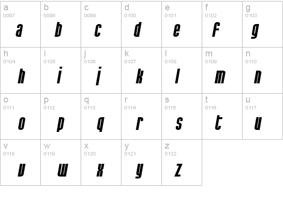 SF Port McKenzie Extended Italic details - Free Fonts at FontZone.net