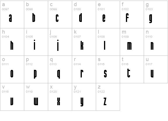 SF Port McKenzie details - Free Fonts at FontZone.net