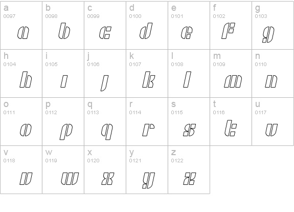 SF RetroSplice Outline details - Free Fonts at FontZone.net