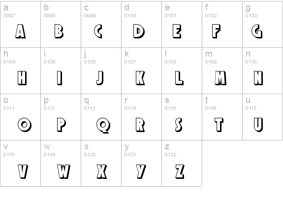 SF Speakeasy Shaded details - Free Fonts at FontZone.net