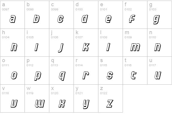 SF Speedwaystar Shaded Oblique details - Free Fonts at FontZone.net