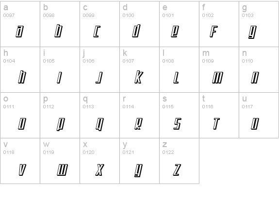 SF Square Root Shaded Oblique details - Free Fonts at FontZone.net