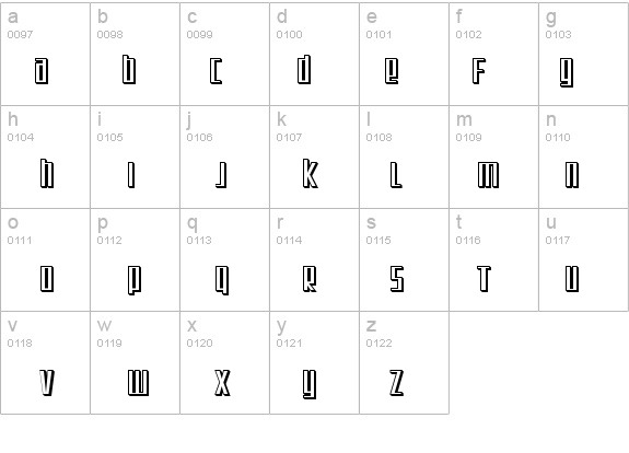 SF Square Root Shaded details - Free Fonts at FontZone.net