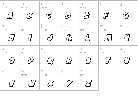 SF Tattle Tales Shadow Italic details - Free Fonts at FontZone.net