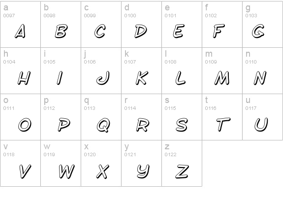 SF Toontime Shaded Italic details - Free Fonts at FontZone.net