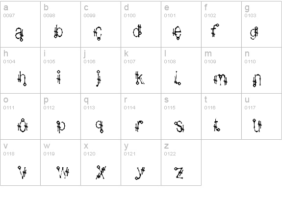 Shamantics Gothick details - Free Fonts at FontZone.net