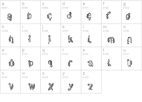 Shamantics Hollow details - Free Fonts at FontZone.net