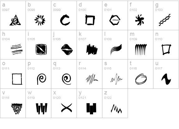 ShapesStrokebrushes details - Free Fonts at FontZone.net