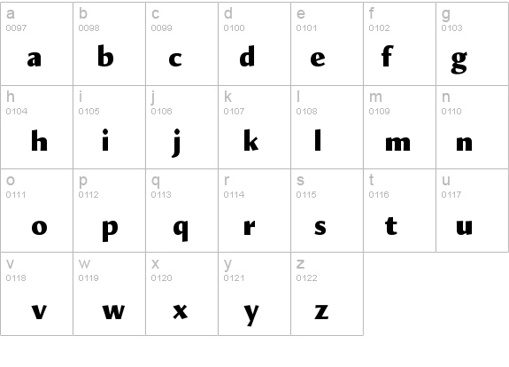 ShellSans-BlackTable details - Free Fonts at FontZone.net