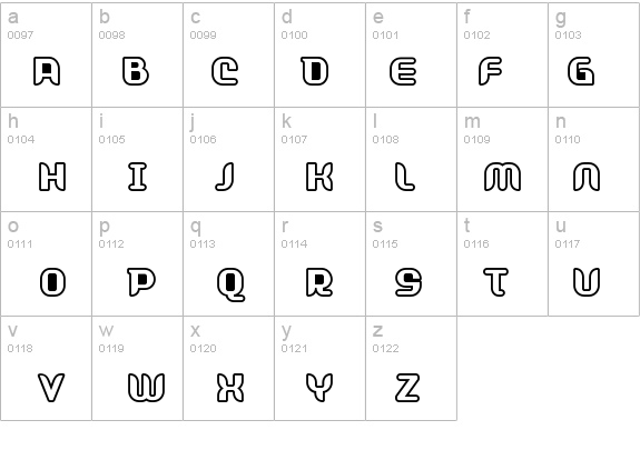 Shifty-Outline details - Free Fonts at FontZone.net