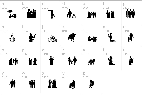 SilhouettA details - Free Fonts at FontZone.net