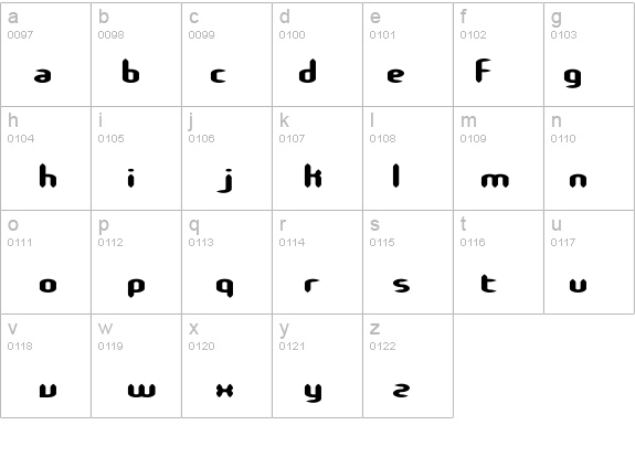 Slender Stubby BRK details - Free Fonts at FontZone.net