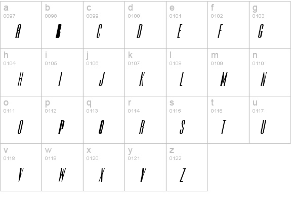 Slim-Jim-Extended Bold Italic details - Free Fonts at FontZone.net