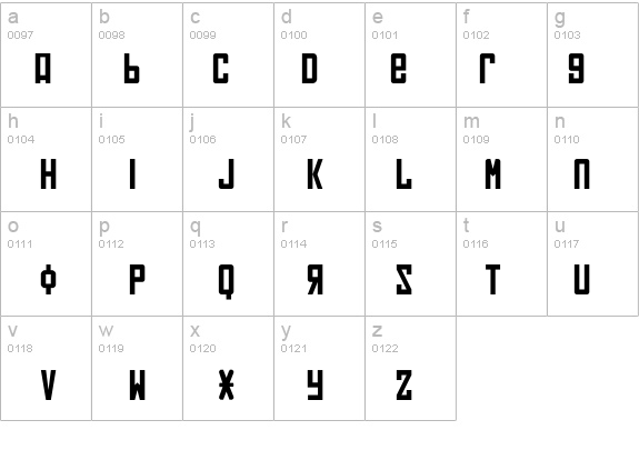 Soviet details - Free Fonts at FontZone.net