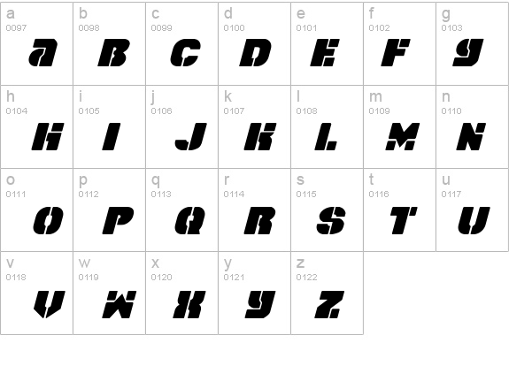 Space Cruiser Italic details - Free Fonts at FontZone.net