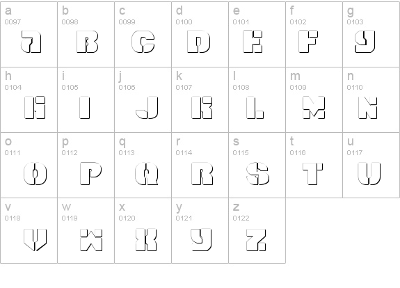 Space Cruiser Shadow details - Free Fonts at FontZone.net