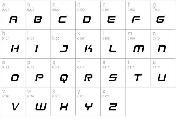 Space Frigate Italic details - Free Fonts at FontZone.net