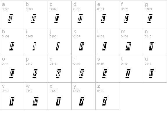 spanky's b blanco italico details - Free Fonts at FontZone.net