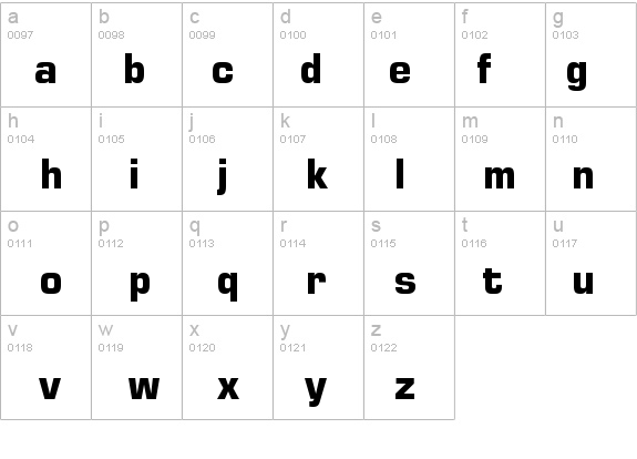 Square 721 Bold BT details - Free Fonts at FontZone.net