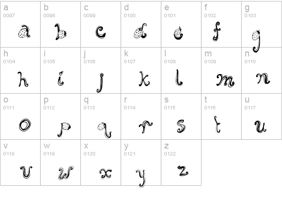 Starberry Swirl Delight details - Free Fonts at FontZone.net