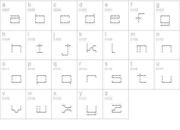 Stash of Dashes details - Free Fonts at FontZone.net