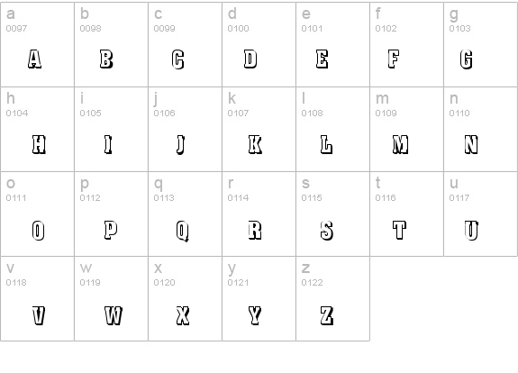 State Shadow details - Free Fonts at FontZone.net