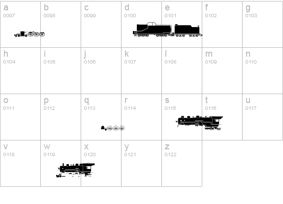 Steam-HwtLocos details - Free Fonts at FontZone.net