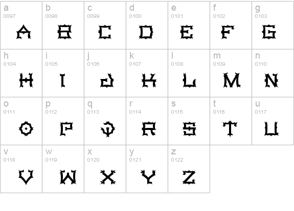 Stigmata details - Free Fonts at FontZone.net