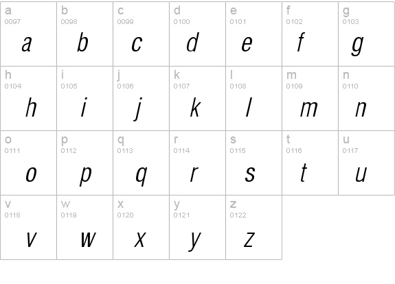 SwitzerlandCondLight Italic details - Free Fonts at FontZone.net