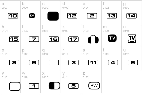 TelevisionP02 details - Free Fonts at FontZone.net