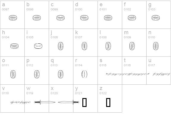 TheOneRing details - Free Fonts at FontZone.net