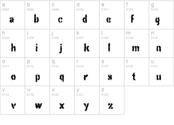 This Corrosion details - Free Fonts at FontZone.net