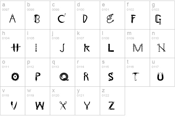 ToolShopCaps details - Free Fonts at FontZone.net