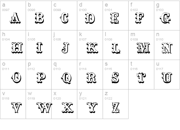 ToskanischeEgyptienneInitialen details - Free Fonts at FontZone.net