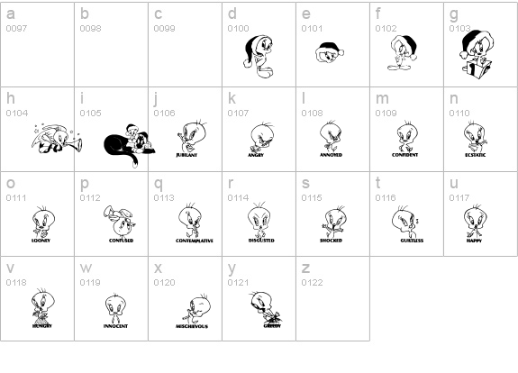 Totally Tweetie details - Free Fonts at FontZone.net