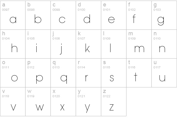 Trendex Light SSi Extra Light details - Free Fonts at FontZone.net