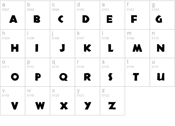 TribecaSolid Regular details - Free Fonts at FontZone.net