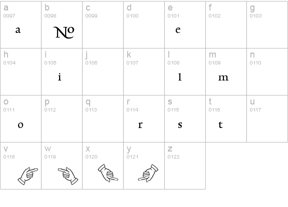 TriniteNo2-RomanWidePi details - Free Fonts at FontZone.net