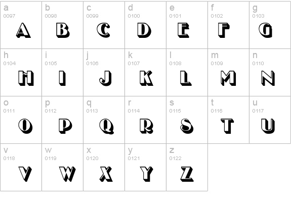 UncleBobMF-Shadow details - Free Fonts at FontZone.net