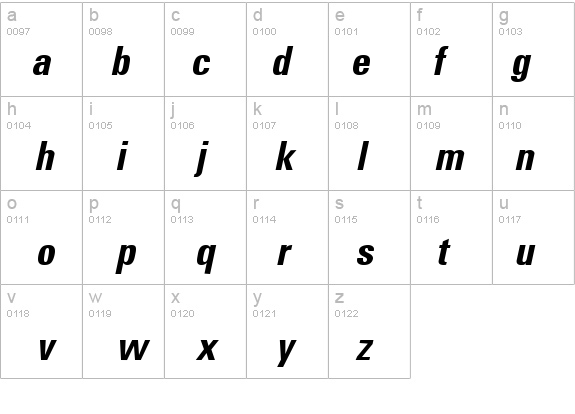 Uniform Bold Italic details - Free Fonts at FontZone.net