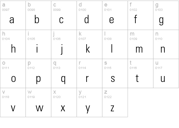 Univers-CondensedLight details - Free Fonts at FontZone.net