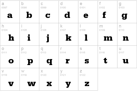 URWEgyptienneT Bold details - Free Fonts at FontZone.net