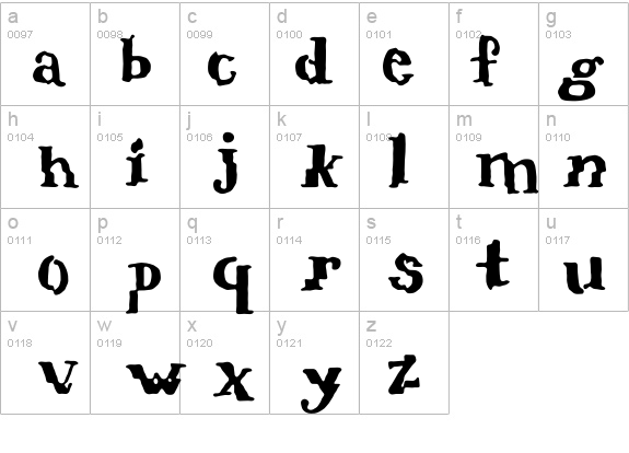 verrutscht details - Free Fonts at FontZone.net
